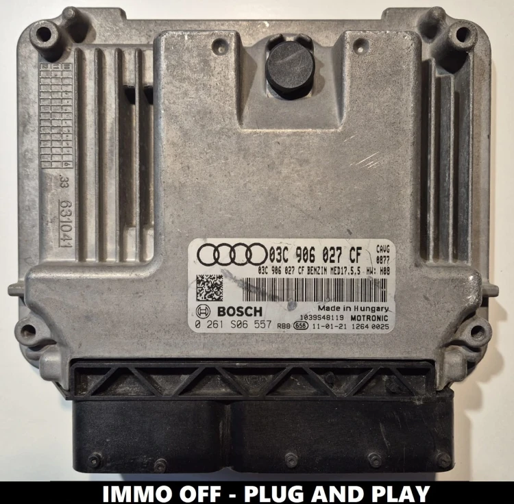 03C906027CF 0261S06557 centralina do motor Bosch MED17.5.5 Audi A1 1.4 TFSI