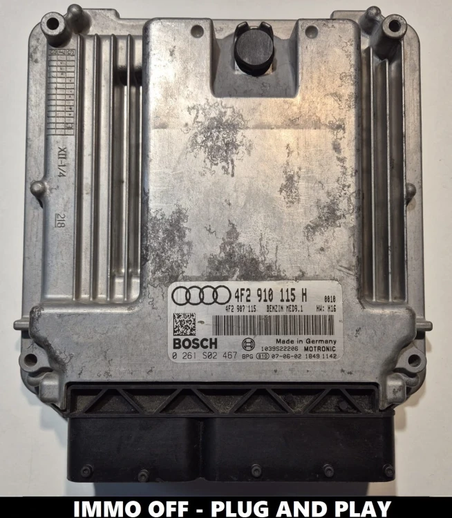 4F2910115H 0261S02467 centralina do motor Bosch MED9.1 Audi A6