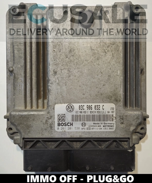 Calculateur moteur 0261201538 03C906032C VW GOLF V  .webp