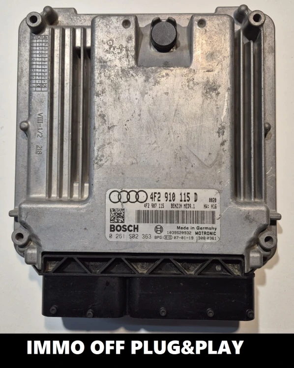 4F2910115D 0261S02363 centralina motore Bosch MED9.1 Audi A6 S6