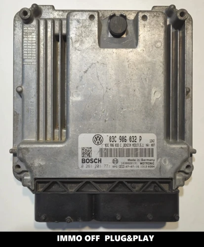 0261201771 03C906032P calculateur moteur Bosch VW Golf V 1.4 TSI