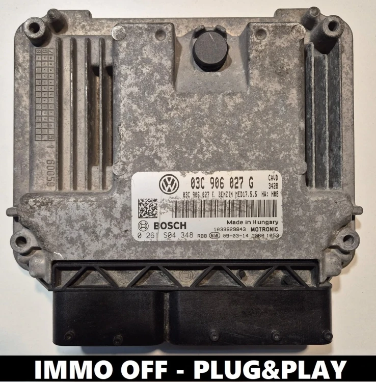 0261S04348 03C906027G calculateur moteur Bosch VW Golf VI 1.4