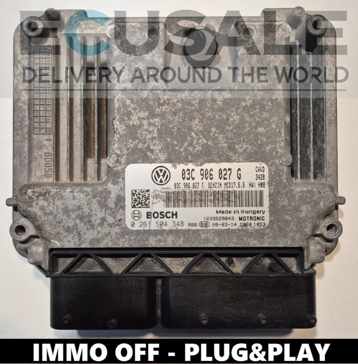 Motorsteuergerät   VW GOLF VI  0261S04348 03C906027G PLUG&amp;PLAY  .webp
