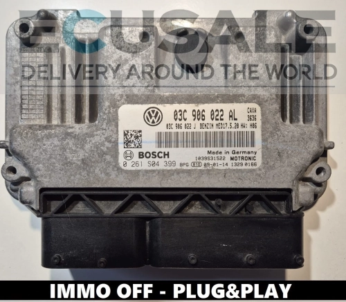 0261S04399 03C906022AL Centralita de motor VW Audi Seat IMMO OFF