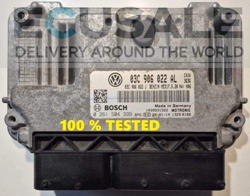 centralina do motor VW Audi IMMO OFF 0261S04399 03C906022AL
