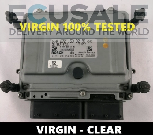 ECU mercedesa A2721533291 0261209220 ME9.7 centralina do motor