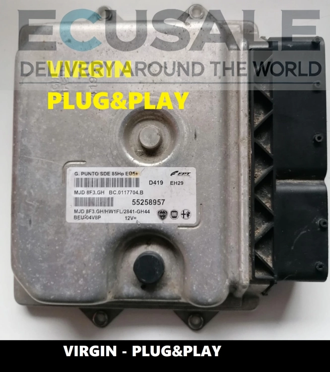 Centralita de Motor VIRGEN Fiat Punto 1.3 55258957 MJD8F3.GH – Conectar y conducir, EGR OFF, CHIP TUNING