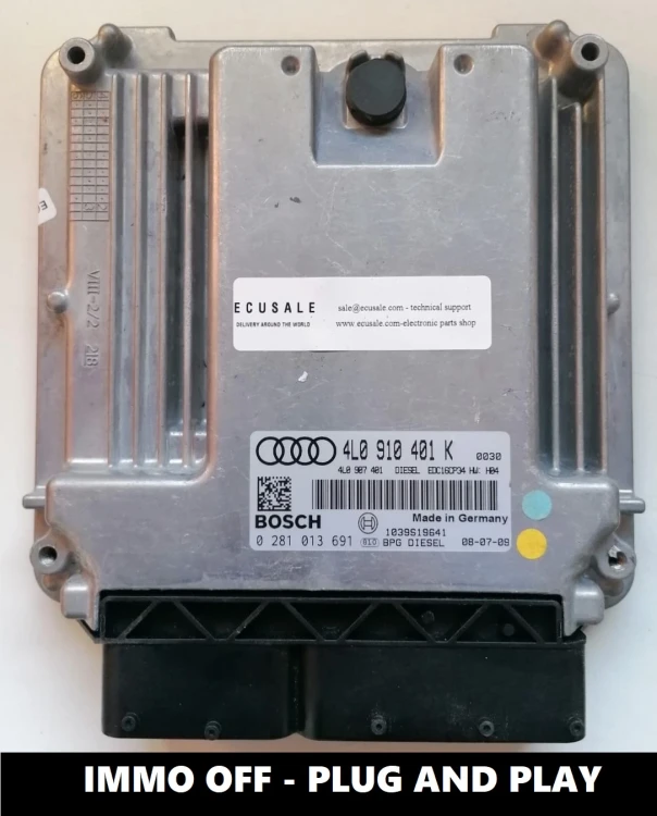0281013691 4L0910401K centralina do motor Bosch EDC16CP34 Audi Q7 3.0 TDI