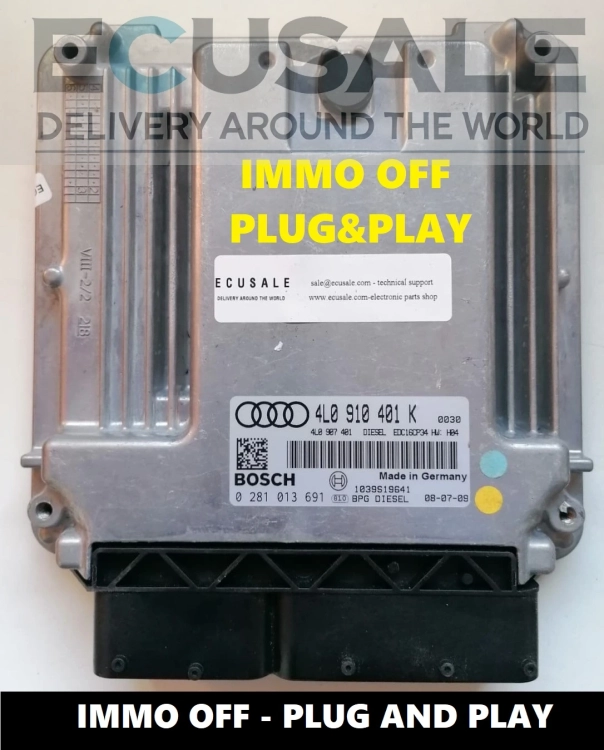 0281013691 4L0910401K centralina do motore audi Q7