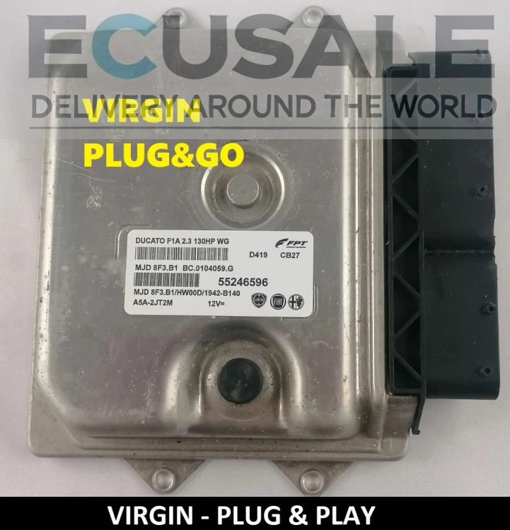 CALCULATEUR MOTEUR VIERGE FIAT Ducato 2.3 55246596 MJD8F3.B1 Euro 5 – Plug &amp; Play, sans programmation