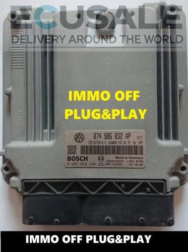 Calculateur moteur VW CRAFTER  0281014148 074906032AP  IMMO OFF