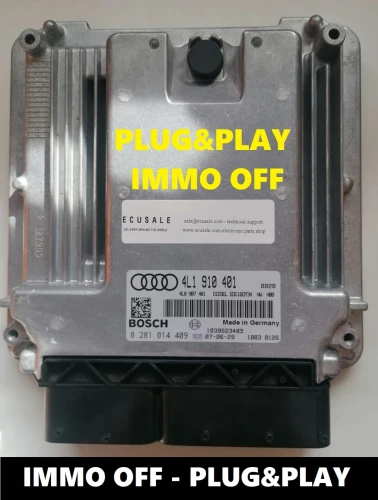 4L1910401 0281014409 Steuergerät Audi Q7 3.0 TDI – IMMO OFF Plug and Play