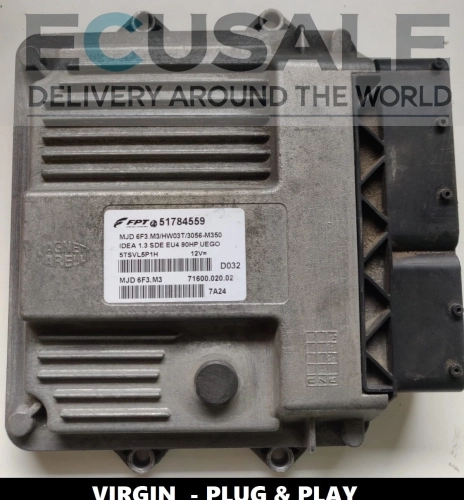 Centralina do Motor para Fiat Idea 1.3 – 51784559 MJD6F3.M3 VIRGIN – Pronta para Uso