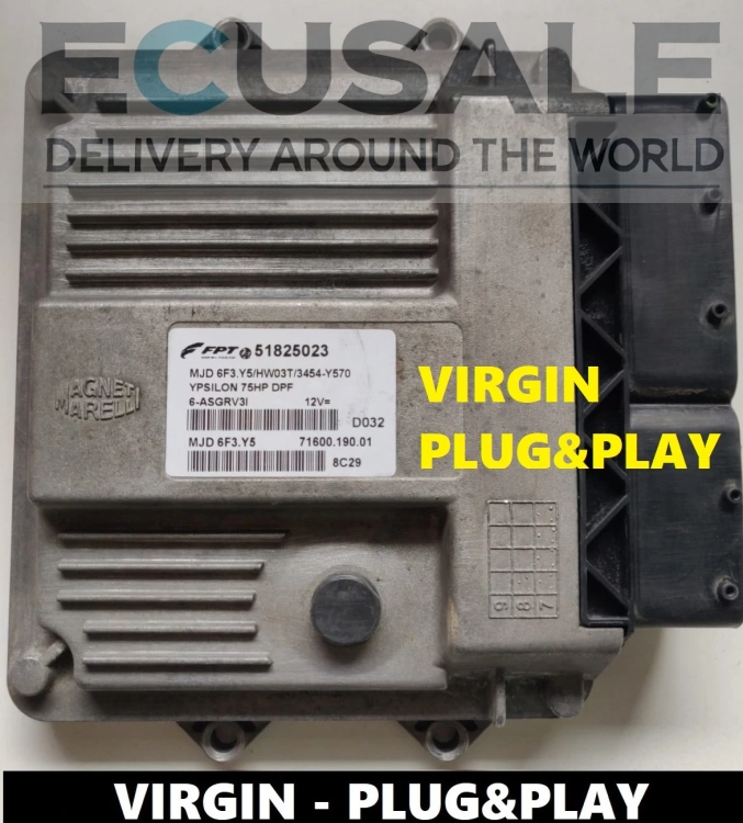Centralita 51825023 MJD6F3Y5 para Lancia Ypsilon 1.3 – VIRGIN Plug and Play – sin necesidad de programación