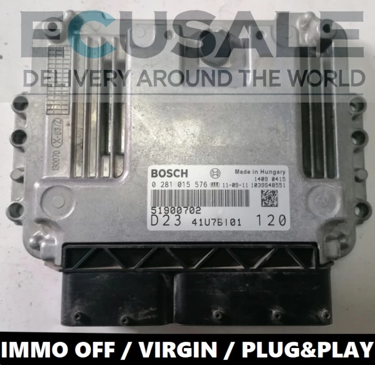 ECU 51900702 fiat  ducato  2.3  immo off 0281015576 CALCULATEUR