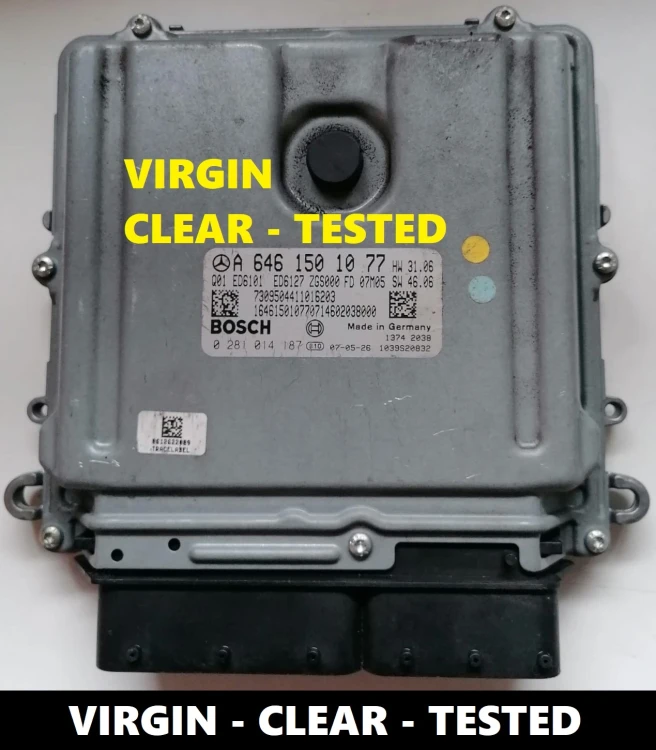 A6461501077 0281014187 Motorsteuergerät Mercedes-Benz 2.2 CDI OM646 Virgin Vito W639 115 CDI – weitere Ansicht