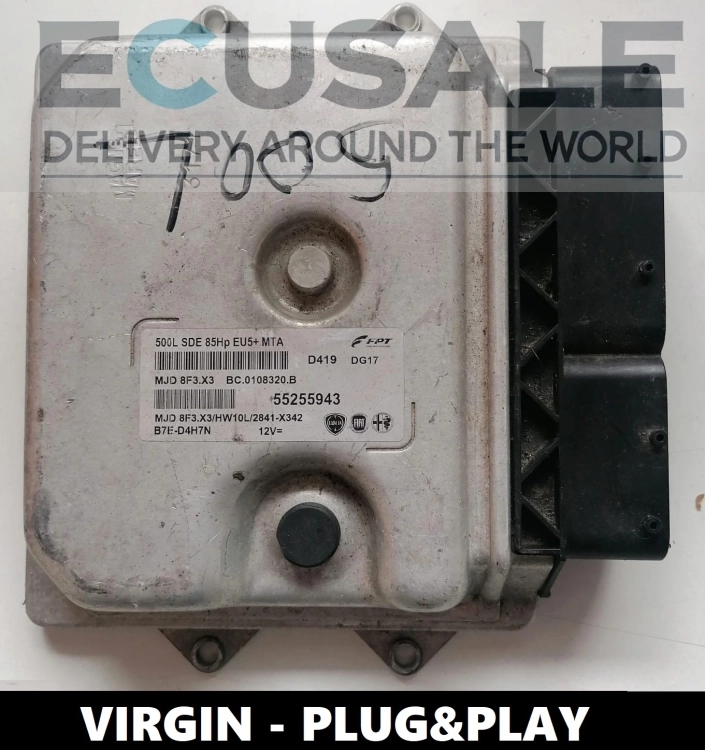 ECU 55255943 MJD8F3.X3 pour Fiat Ducato 2.3 – Calculateur Moteur VIERGE, prêt à l’installation avec tuning