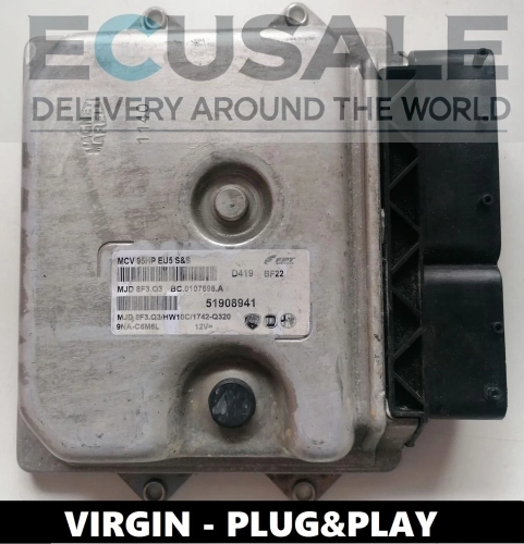 ECU 51908941 MJD8F3.Q3 para Fiat Ducato 2.3 Multijet – Centralita de Motor VIRGEN con tuning – Sin necesidad de codificación