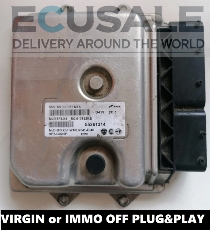 Centralita ECU FIAT MJD8F3.X3 55261314 para motor 1.3 Diesel – Modo VIRGEN con Plug &amp; Play, EGR OFF y Tuning