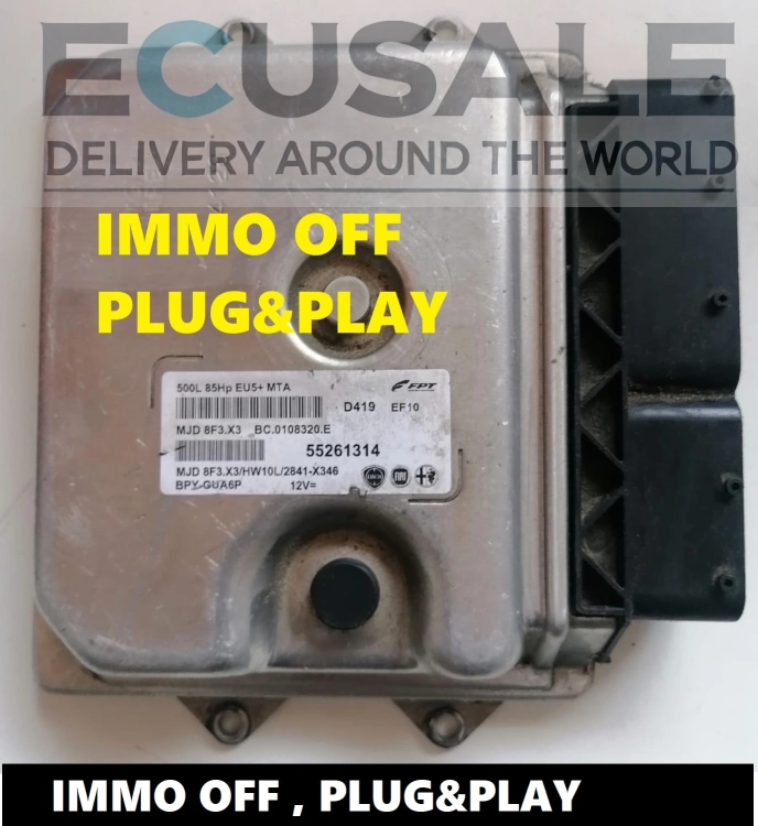 Centralita de Motor FIAT 1.3 Multijet MJD8F3.X3 55261314 en modo VIRGEN – Plug &amp; Play con EGR OFF y CHIP TUNING