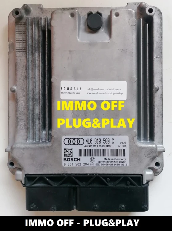 0261S02204 4L0910560C centralina motore Bosch MED9.1.1 Audi Q7 4.2 V8 IMMO OFF Plug and Play