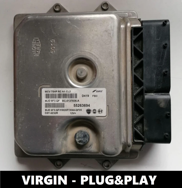 55263694 MJD 8F3.QF calculateur moteur Fiat Fiorino 1.3 Multijet