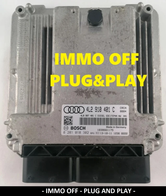 4L2910401C 0281018302 sterownik Audi Q7 3.0 TDI – IMMO OFF Plug and Play