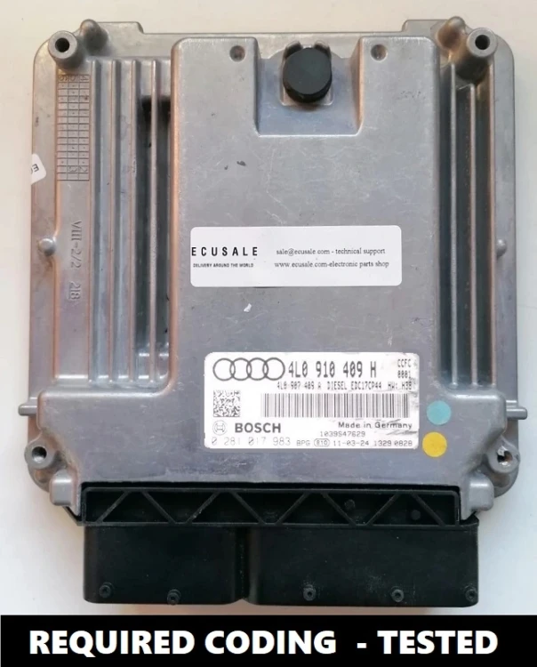 0281017983 4L0910409H centralina motore Bosch EDC17CP44 Audi Q7 4.2 TDI