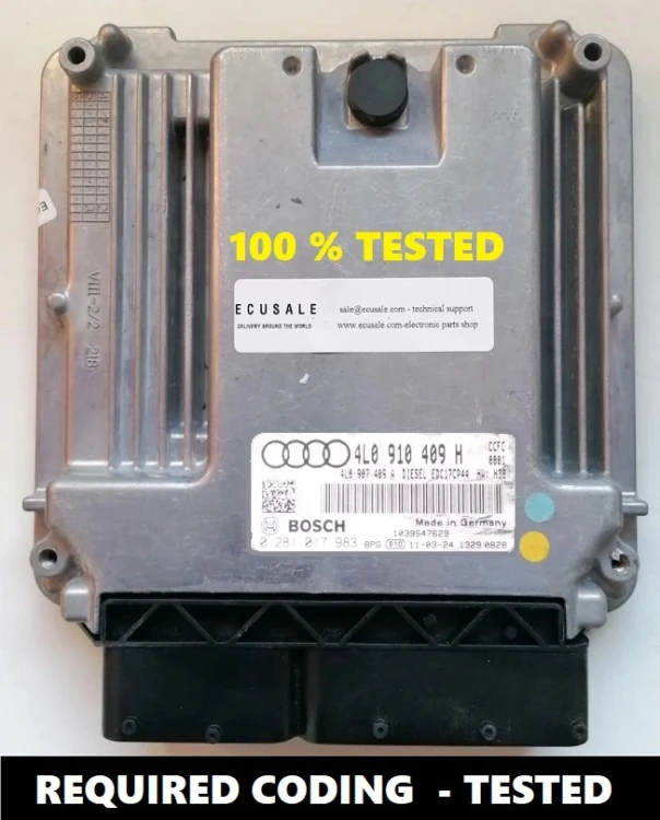 4L0910409H 0281017983 centralina master / slave Audi Q7 4.2 TDI V8