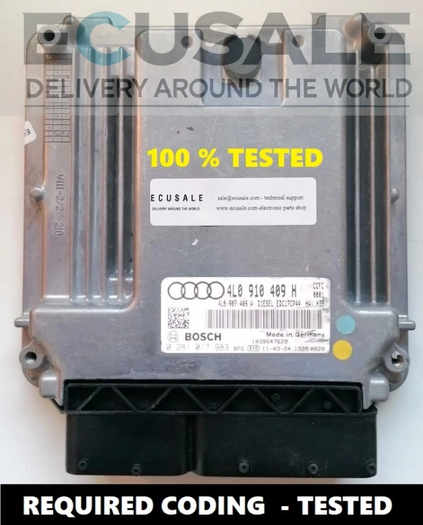 ECU Bosch 0281017983 Audi Q7 V8 4L0910409H CALCULATEUR