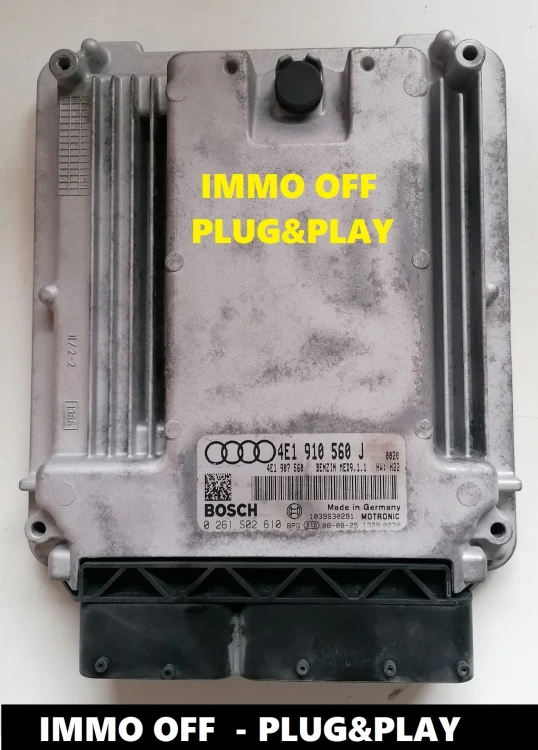 0261S02610 4E1910560J centralina do motor Bosch MED9.1.1 Audi A8 4.2 FSI IMMO OFF Plug and Play