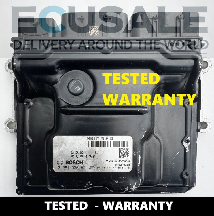 Tested engine control unit Renault Clio Captur Megan 0281036522  .webp