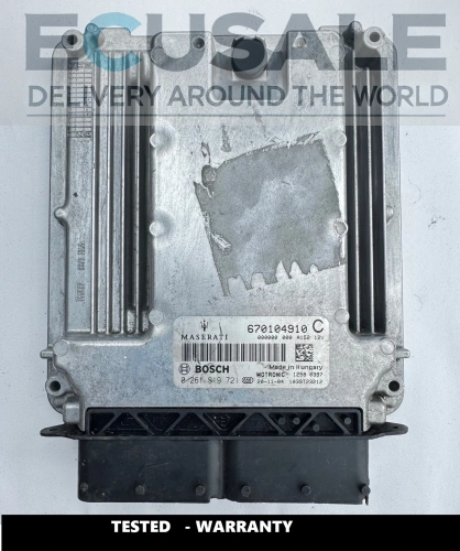 0261S19721 670104910C Calculateur moteur Bosch Maserati Levante 3.0 V6 ECU