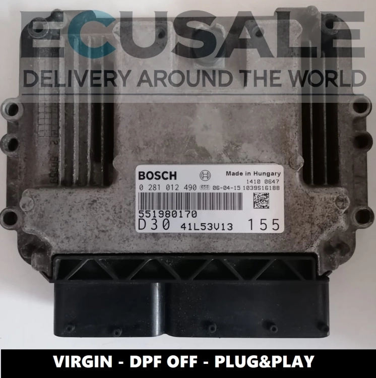 ECU 551980170 0281012490 Fiat Ducato 3.0 JTD CENTRALITA