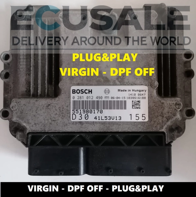 ECU 551980170 0281012490 Fiat Ducato 3.0 JTD CENTRALITA