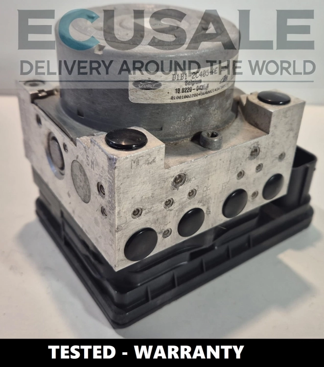 Pompe ABS complète pour Ford avec les références D1B1-2C405-AE et D1B1-2C013-BC.