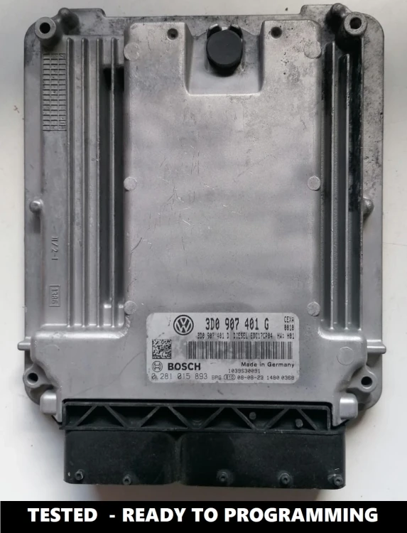 0281015893 3D0907401G calculateur moteur Bosch EDC17CP04 VW Phaeton 3.0 TDI