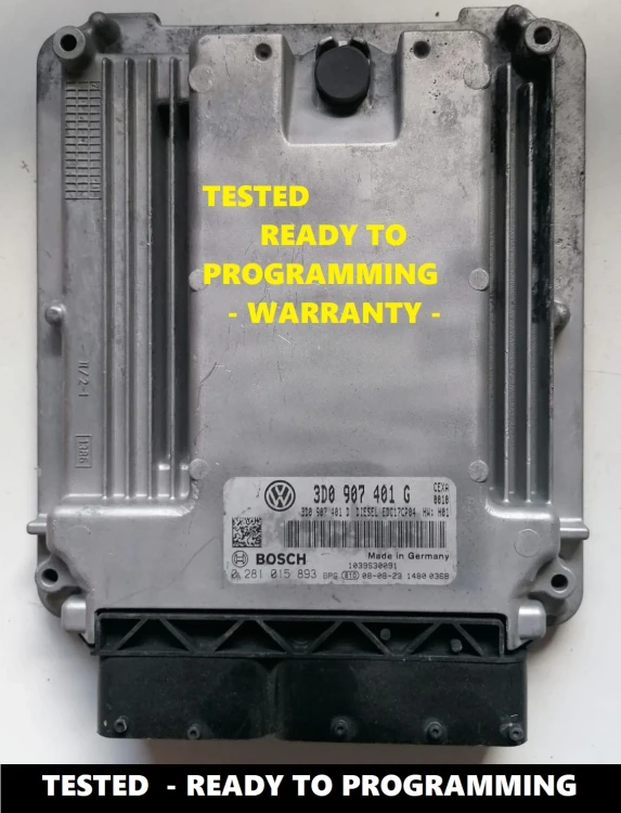 0281015893 3D0907401G centralina do motor Bosch EDC17CP04 VW Phaeton 3.0 TDI – vista adicional