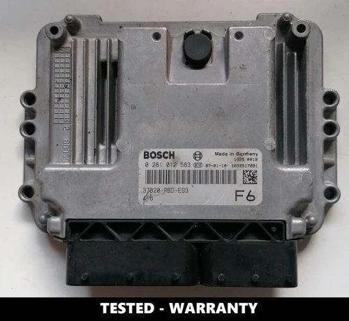 Centralina motore Honda Accord 2.2 i-CTDi Bosch 0281012583 – Modulo testato con codice 37820-RBD-E93.