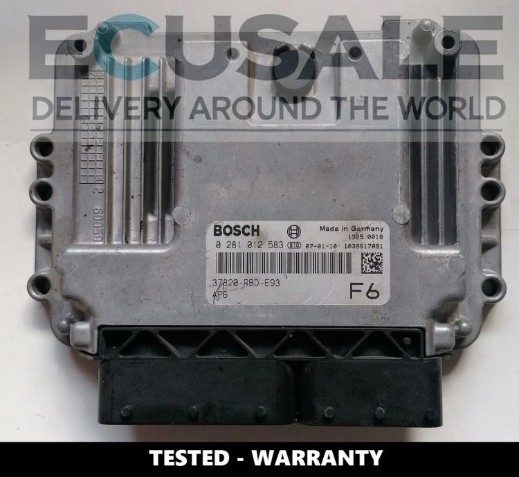 Motorsteuergerät Honda Accord 2.2 i-CTDi Bosch 0281012583 – Geprüftes Steuergerät mit der Nummer 37820-RBD-E93.