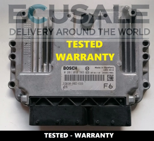 Foto des Honda Accord 2.2 Diesel ECU – Original Bosch EDC16C31 Steuergerät 0281012583 / 37820RBDE93.