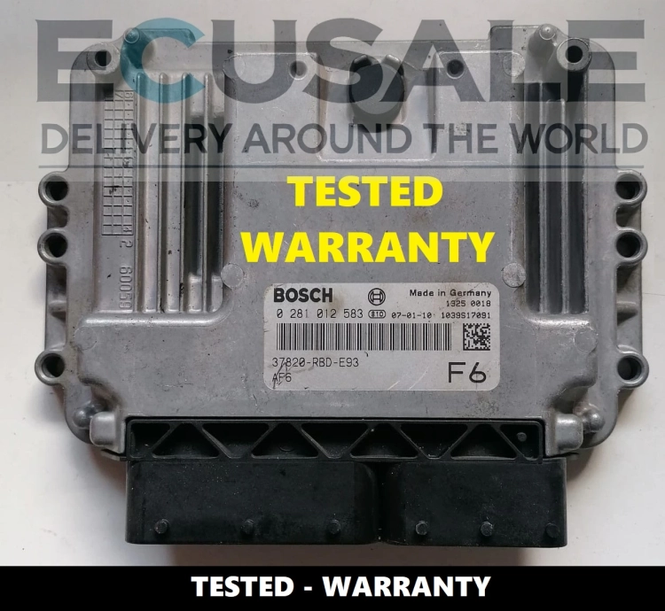 Foto de la centralita ECU Honda Accord 2.2 diésel – unidad original Bosch EDC16C31 0281012583 / 37820RBDE93.