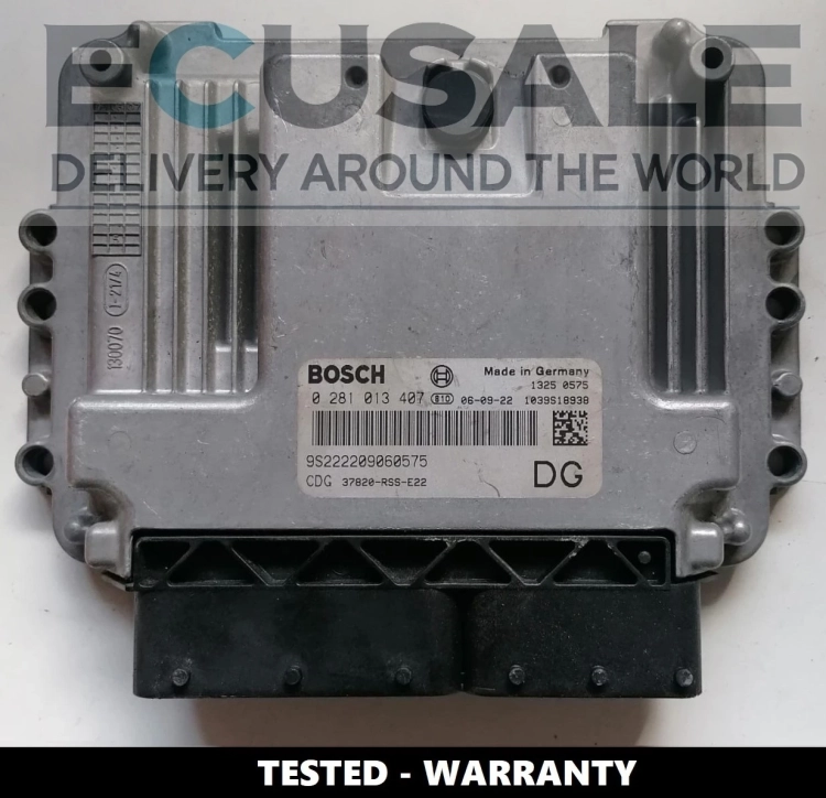 Centralina do motor Honda Civic 2.2 Diesel 0281013407 – Módulo Bosch testado com referência 37820-R06-E15.