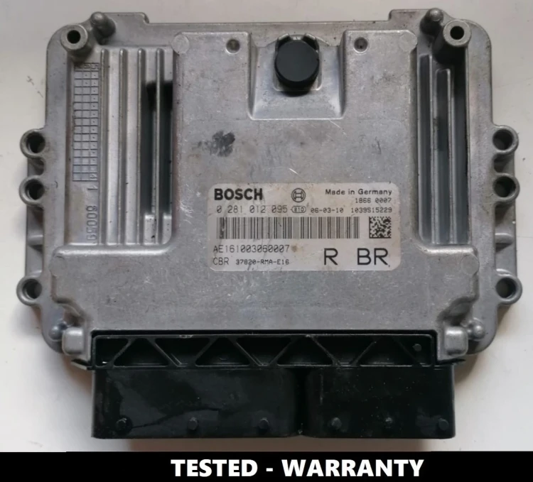 Centralina Honda CR-V 2.2 Diesel – Bosch 0281012095, codice Honda 37820-RMA-E16, perfettamente funzionante.