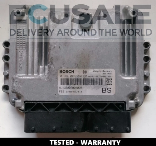 Centralita Bosch 0281012250 – ECU de motor Honda FR-V 2.2 diésel, referencia 37820-RJL-E13, probada y funcionando.