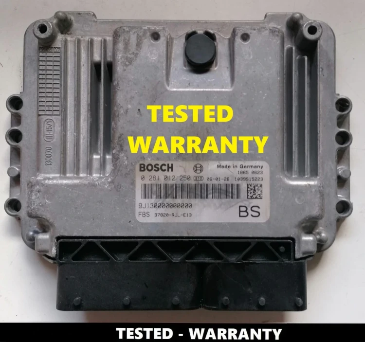 Foto della centralina originale Honda FR-V 2.2 i-CTDi – Bosch EDC16C31 37820RJLE13, verificata e pronta all’installazione.