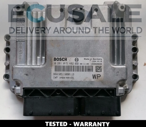 Centralita ECU Honda Civic 2.2 diésel – Bosch 0281015482, referencia 37820-RSR-E41, probada y verificada.