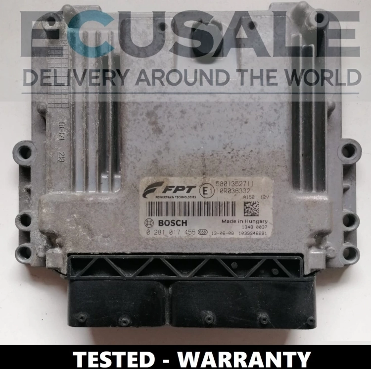 Foto de la centralita Bosch EDC17C49 para Iveco Daily 2.3 – unidad original 580135271J, probada y funcional.
