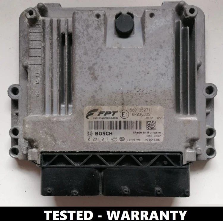 Foto della centralina Bosch EDC17C49 per Iveco Daily 2.3 – unità originale 580135271J, testata e funzionante.