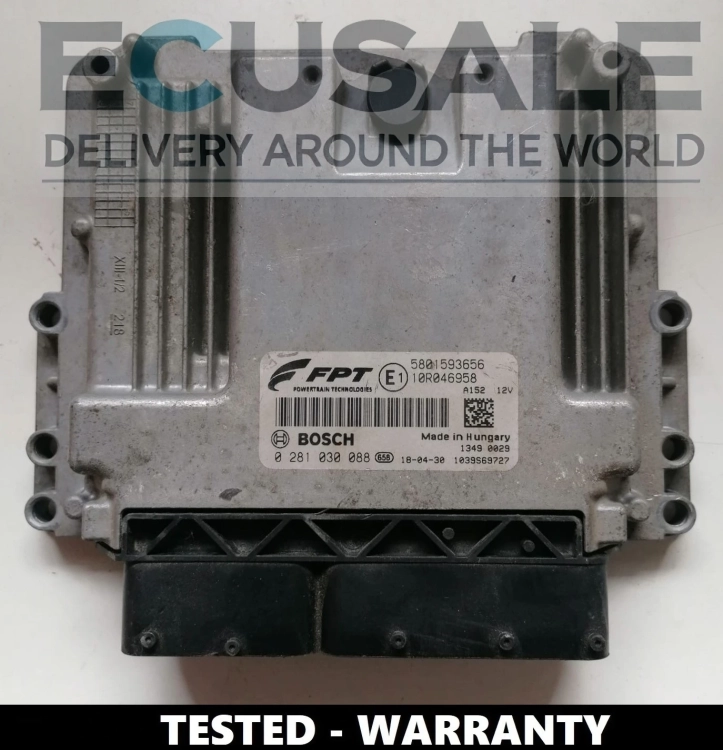 Centralita de motor Iveco MD1CE101 – Bosch 0281030088, número de pieza 5801593656, comprobada